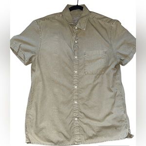 American Eagle green short sleeve button up